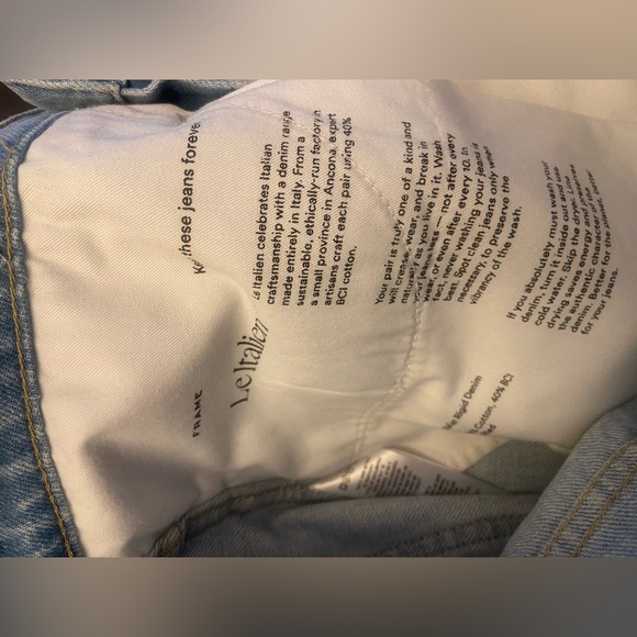 Frame Le italien denim front slit maxi shirt - Picture 5 of 12